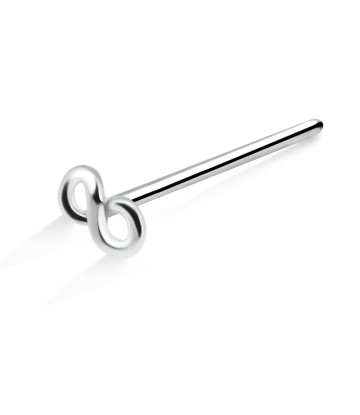 Infinity Silver Straight Nose Stud NSKA-382